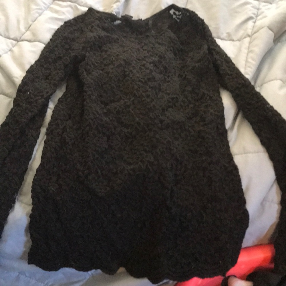 Black lace long sleeve